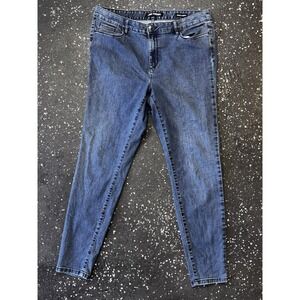 Joe Fresh Jeggings‎ Size 32 Blue Stretch Denim Skinny Mid Rise Womens
